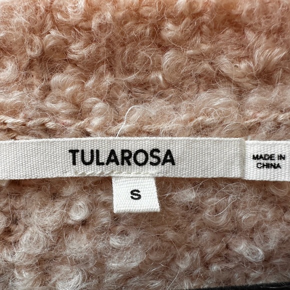 Revolve TULAROSA Wool Alpaca Blend Bubble Sleeve V Neck Sweater Dress - Picture 16 of 16